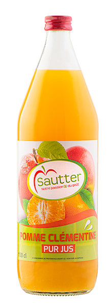 Pur jus de pomme et de clémentine