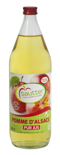 Pur jus de pomme d'Alsace 1L