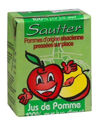 Pur jus de pomme d'Alsace 20cl