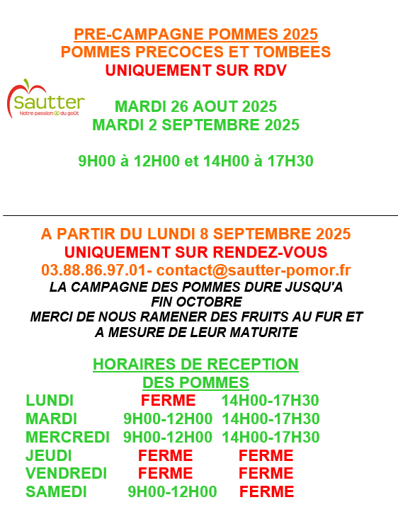 Campagne des pommes 2025